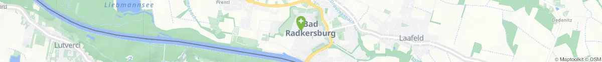 Map representation of the location for Apotheke Zum Mohren in 8490 Bad Radkersburg